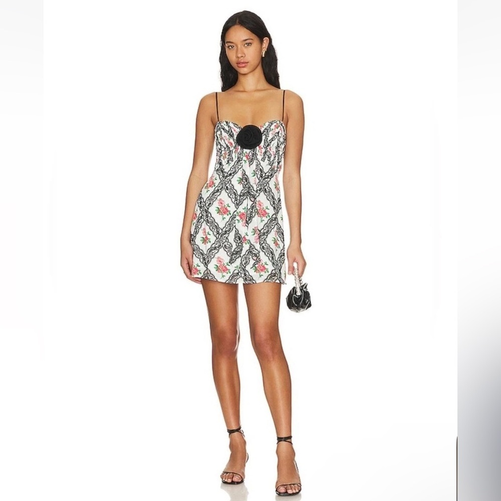NWT For Love and Lemons Greta Mini Dress XL